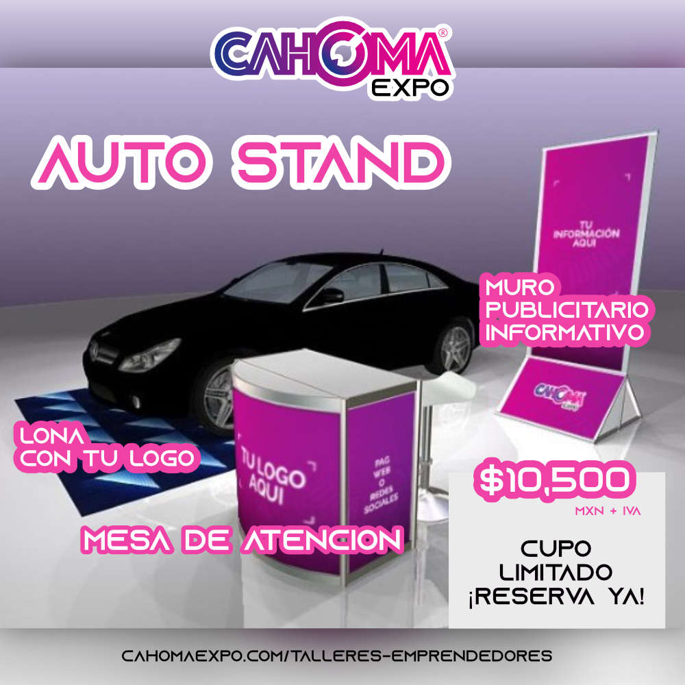 Auto Stand para promover talleres y agencias